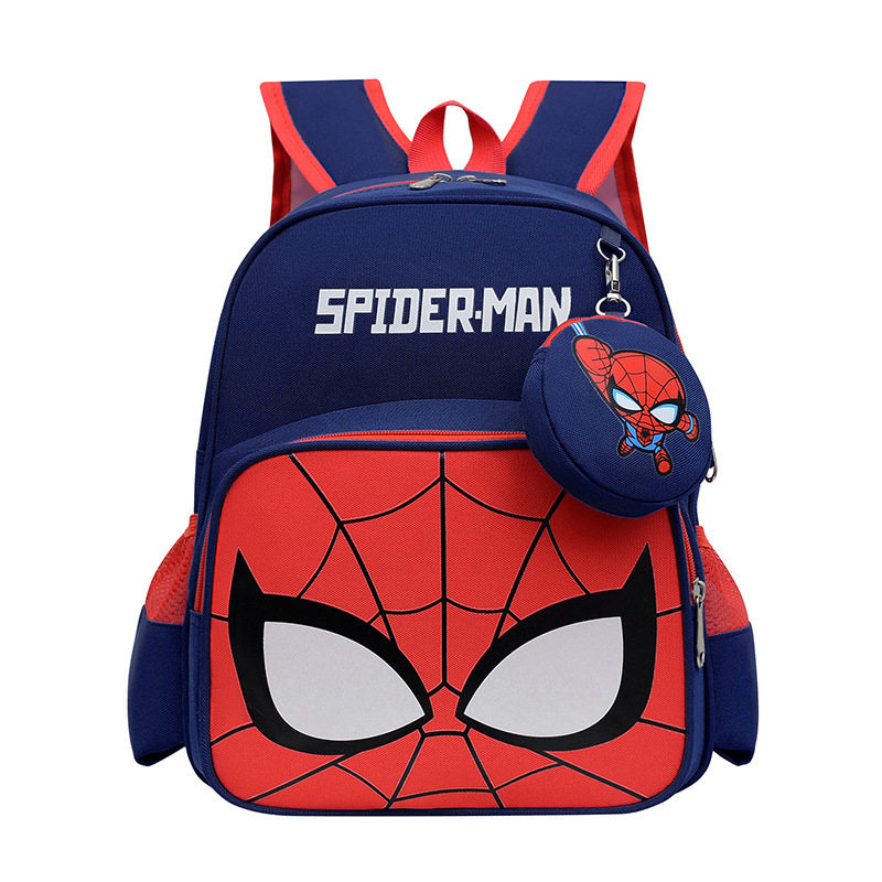 Children's schoolbag for kindergarten middle and senior class, Spider-Man boy, Princess Elsa, cute baby, 3-6 years old, double-shoulder backpack Item Picture
