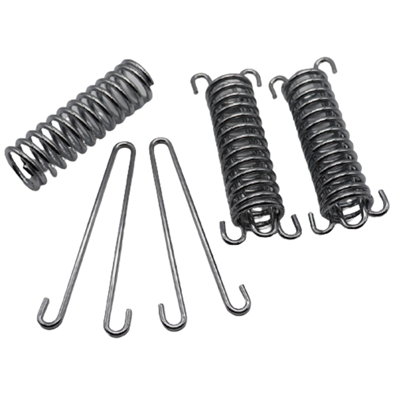 Factory direct supply of dog chain traction rope springs, stainless steel chrome-plated dog buffer compression springs, shock-absorbing tension springs Item Picture