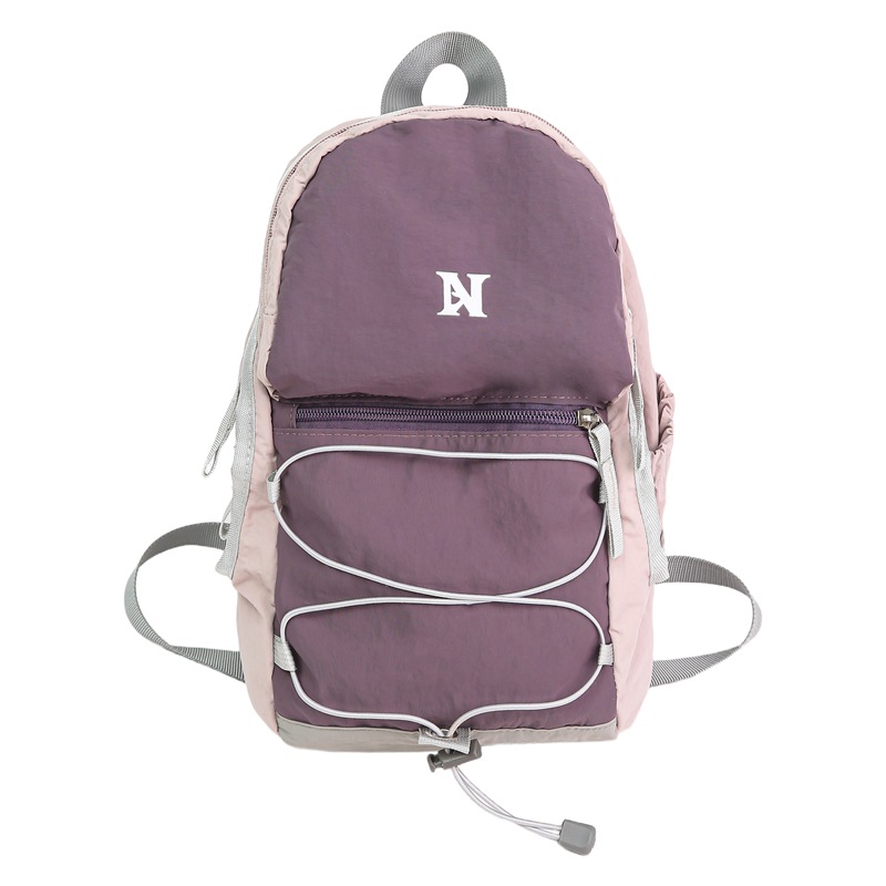 The new summer multi-color mountain-themed mini backpack features a high aesthetic level, a fresh and lightweight outdoor sports and leisure backpack Item Picture