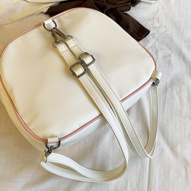 Cute cat transparent smug pain bag, new fashionable and versatile women's large-capacity dual-purpose single-shoulder crossbody bag Specification drawing
