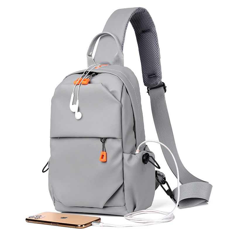 Best-selling crossbody bag, large-capacity chest bag, men's chest bag, street trend crossbody bag, men's trendy brand single-shoulder crossbody bag Item Picture