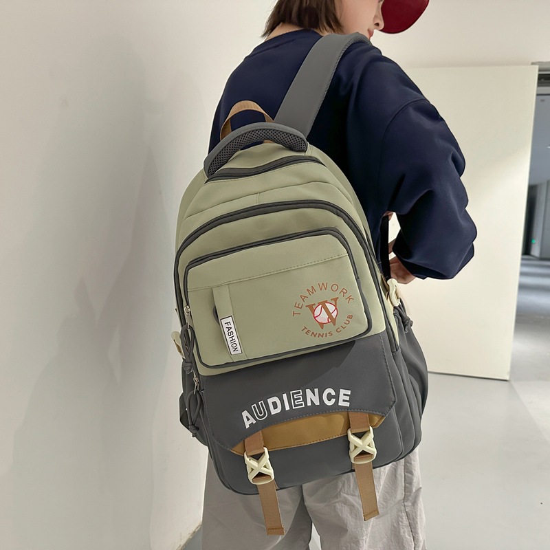 High-appearation-level trendy casual couple travel backpacks, large-capacity backpacks for junior and senior high school students with multiple compartments, men details Picture