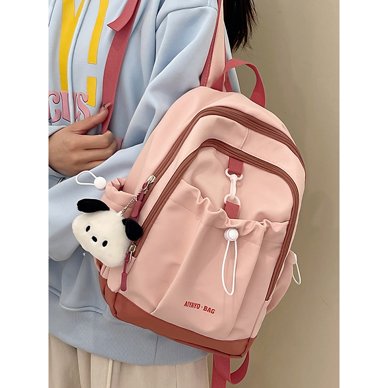 Spring Travel and Study Tour Children's small Backpack 2024 Spring New Style Japanese and Korean retro Light Casual Travel small backpack full figure