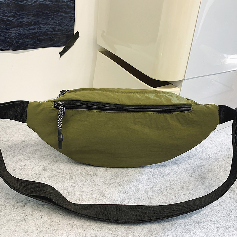 Japanese-style chest bag for women, simple and casual workwear bag, street trend sporty fashion, inS-style small crossbody bag for men, waist bag Specification drawing