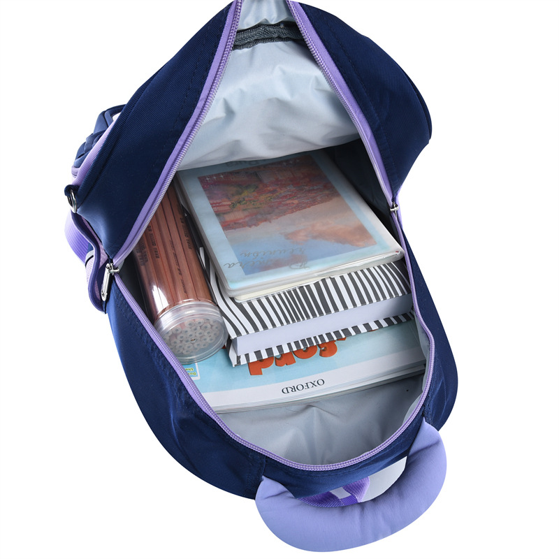 The new high appearance level, fresh, sweet and cute cartoon backpack, transparent smudge pain bag and lightweight backpack for girls Application Scenario