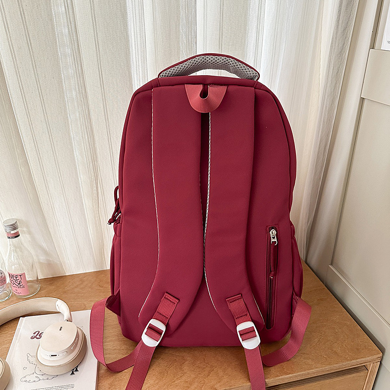 A new high-appearance-level college style ins sweet and cute schoolbag, a versatile and large-capacity backpack for junior and senior high school students Specification drawing