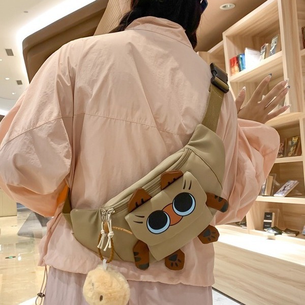 Summer Japanese-style single-shoulder bag, women's phone bag, cute chest bag, fashionable ins crossbody bag, versatile student new waist bag details Picture
