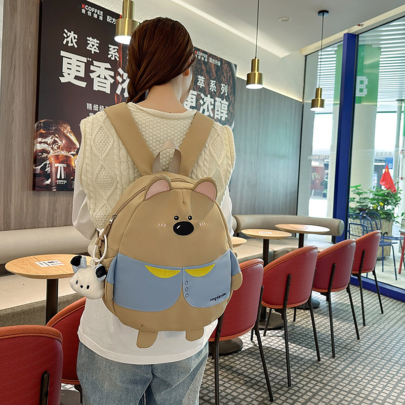 Cute, small and good-looking backpack, Korean-style versatile casual backpack, college students' summer commuting and travel backpack full figure