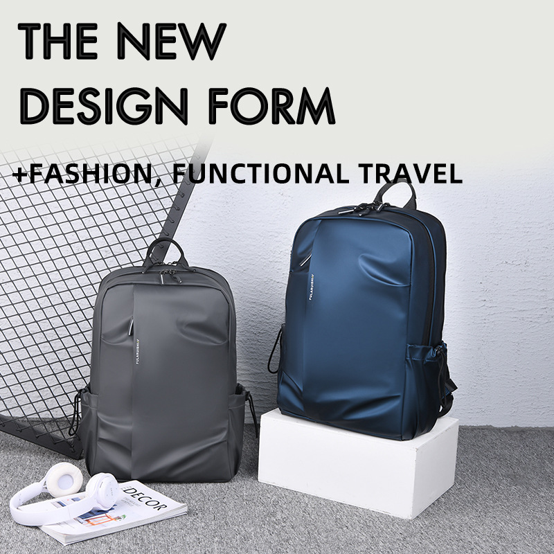 New cross-border backpacks for men, high-end casual business backpacks, large-capacity computer bags, and dual-shoulder commuting schoolbags details Picture