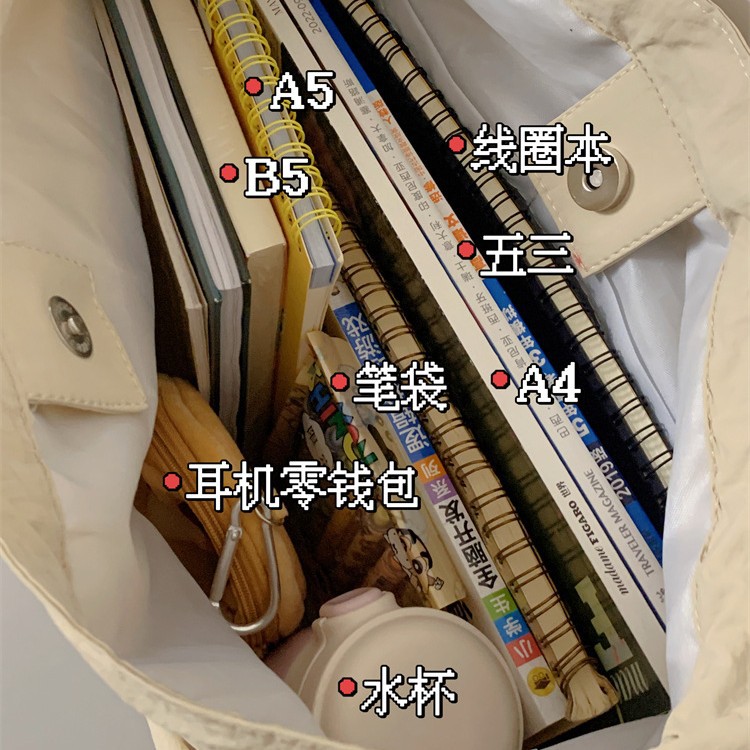 A new high-appeal ins solid color crossbody bag for women, featuring a casual, simple and lightweight design for commuting with a large capacity drawstring crossbody Application Scenario