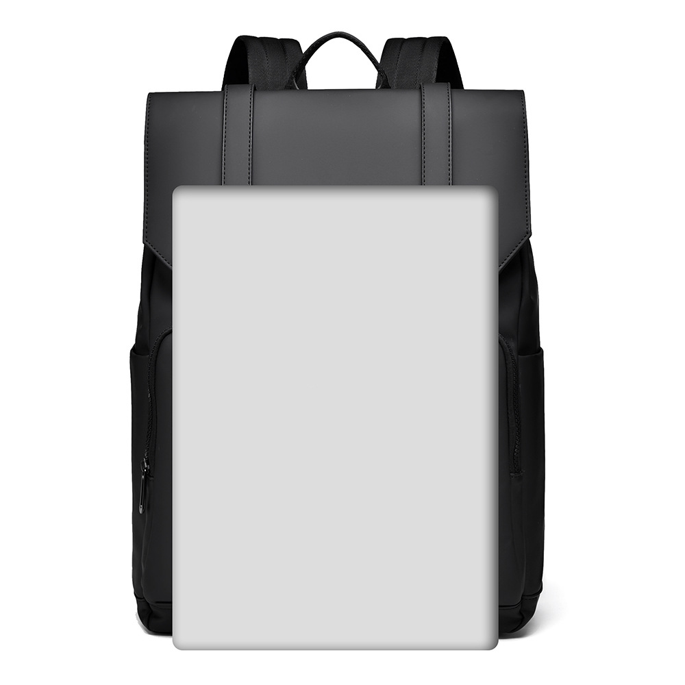 2024 Large-capacity commuter backpack, men's cross-border backpack, autumn new style, solid color, fashionable and simple details Picture