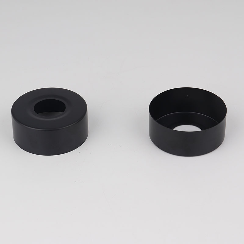 Black shower head mixing valve faucet decorative cover details Picture