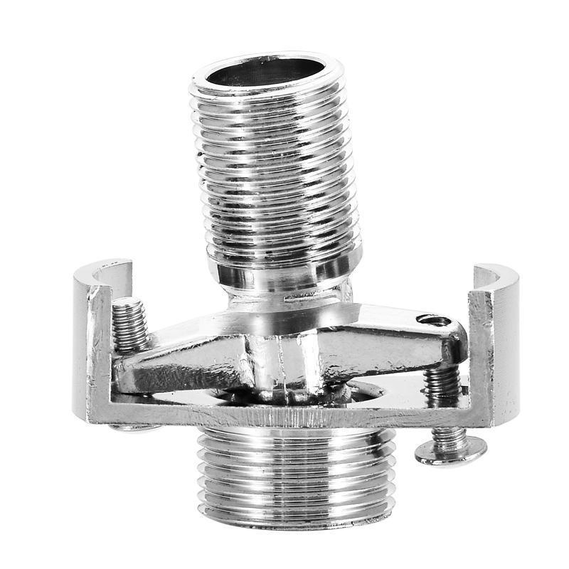 All-copper universal curved foot shower faucet installation accessories, extended adjustable Angle shower valve, universal corner curved foot Item Picture