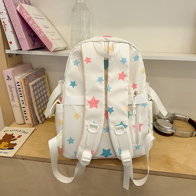 2025 New niche design, fashionable and versatile backpack, large-capacity casual sporty schoolbag, travel single-shoulder bag Specification drawing