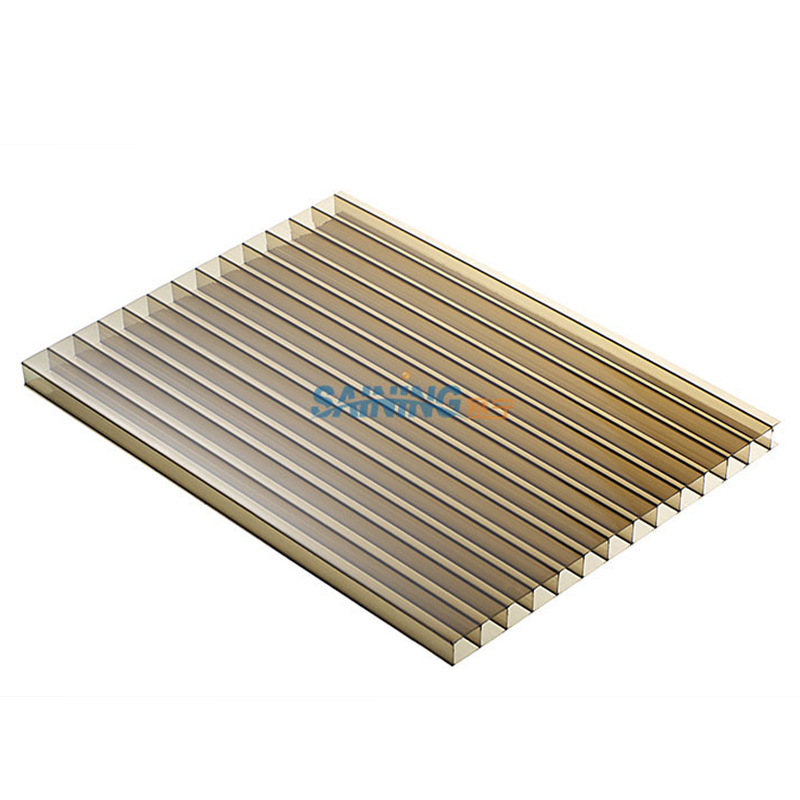 Double-layer and double-layer home decoration hotel canopy materials, transparent multi-color canopy canopy polycarbonate sheet undefined