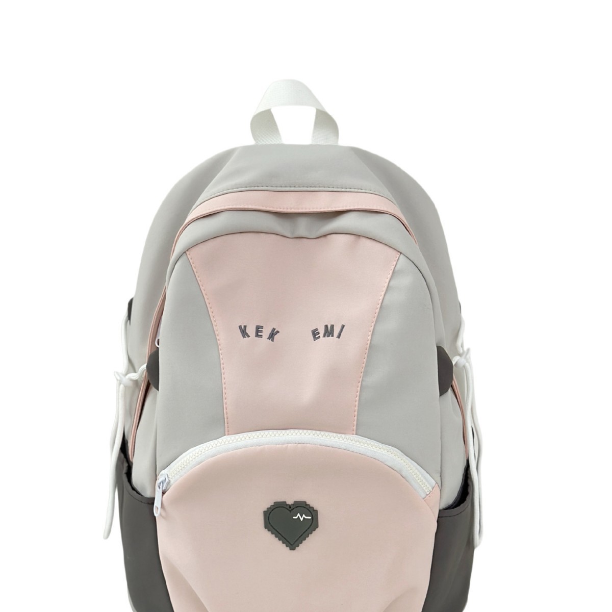 A cute color-blocking backpack for female college students in 2025, a large-capacity travel backpack for junior and senior high school students Item Picture