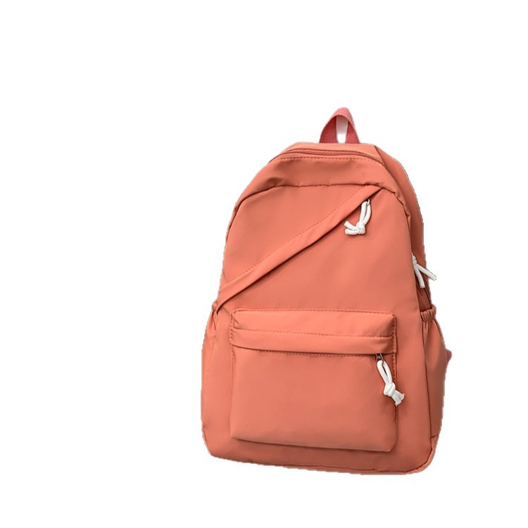 The new forest-themed solid color is simple and versatile. It is a large-capacity, lightweight backpack for junior high school, senior high school and college students Item Picture