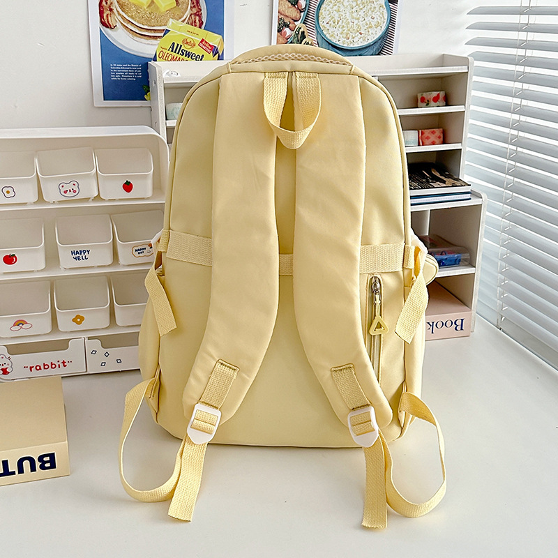 A Japanese-style Instagram fresh and cute backpack for young girls, a versatile backpack, a cute transparent bag, and a schoolbag for primary and secondary school students Specification drawing