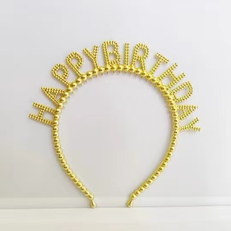 Happybiethday headband accessory cake decoration Birthday Happy letter Party Headband Birthday Headband 111 details Picture