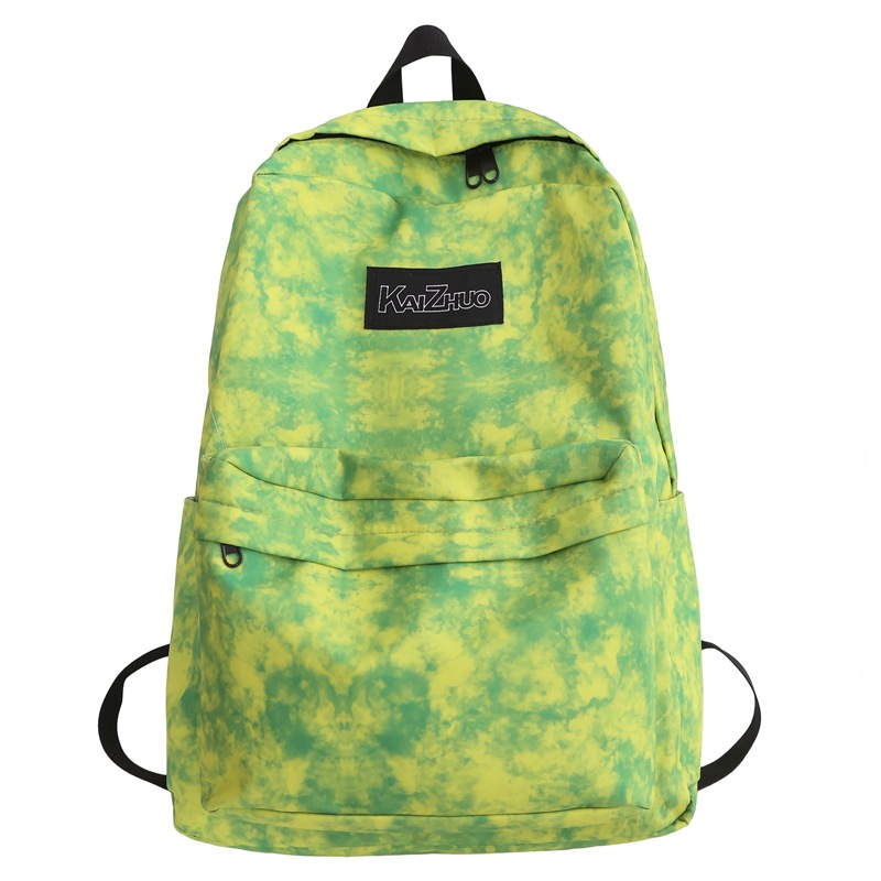 New personalized and trendy tie-dyed schoolbag for girls, Instagram-cool college backpack, Korean-style casual backpack for middle school students Item Picture