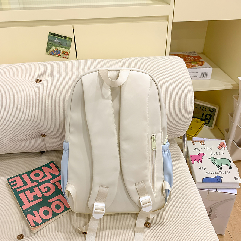 High-appearance-level ins school-style girl's schoolbag, Korean-style casual, fresh and versatile backpack, lightweight and portable backpack for going out Specification drawing