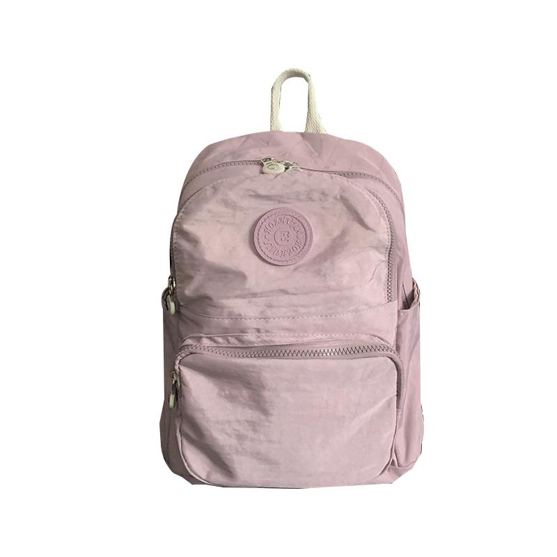 A casual and versatile mini backpack for foreign trade, a Japanese-style ins lightweight and high-appearance-level soft and creamy yellow travel backpack Item Picture