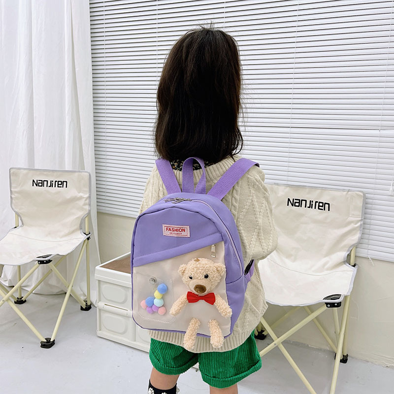 The 2024 new style of children's cartoon bear backpack is a trendy backpack for girls' outings and a small schoolbag for girls to go to school Application Scenario