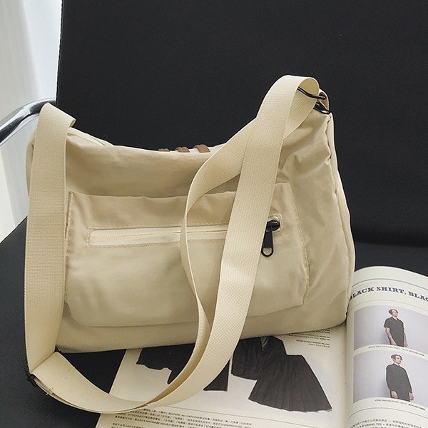 2025 New style stylish single-shoulder bag, retro and stylish striped crossbody bag, large-capacity quality single-shoulder couple bag Specification drawing