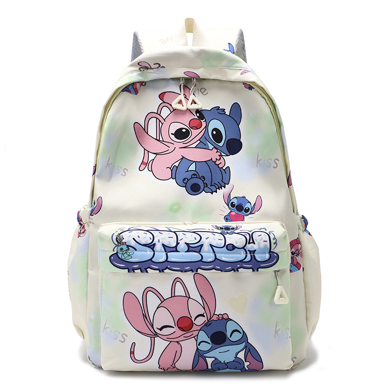 The new cartoon student backpack from Stitch features a large capacity, a cute appearance, a level backpack, and a trendy and artistic cartoon children's backpack Item Picture