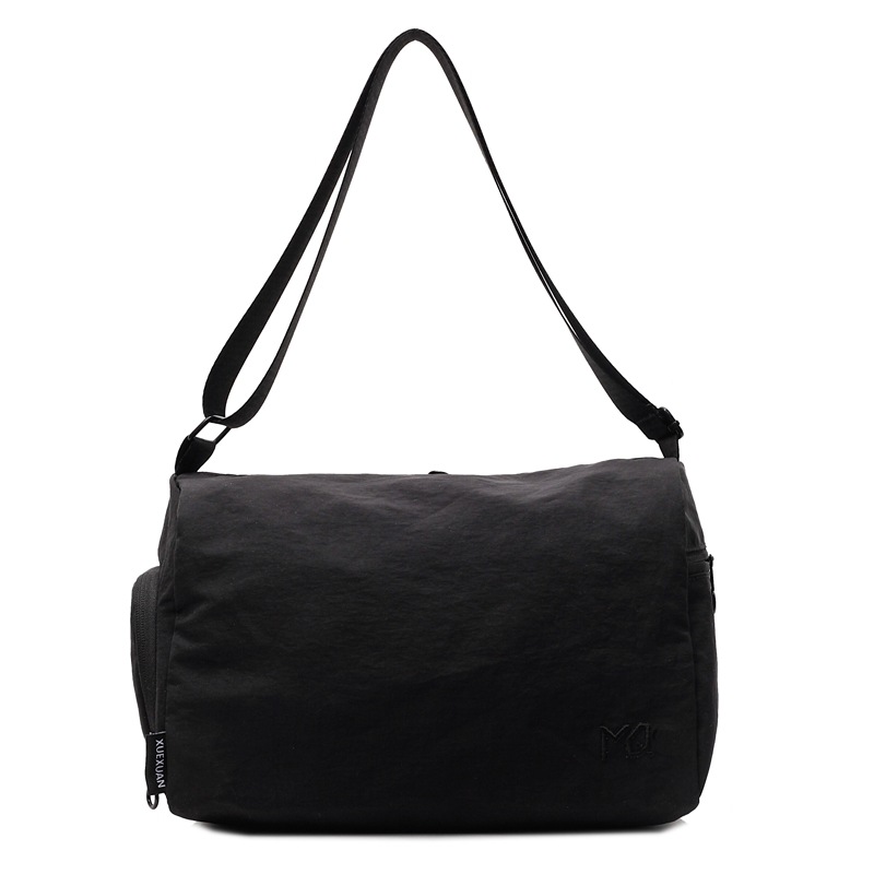 New 2025 simple and versatile commuter bag, ins solid color casual and lightweight single-shoulder bag, large-capacity student crossbody bag Item Picture