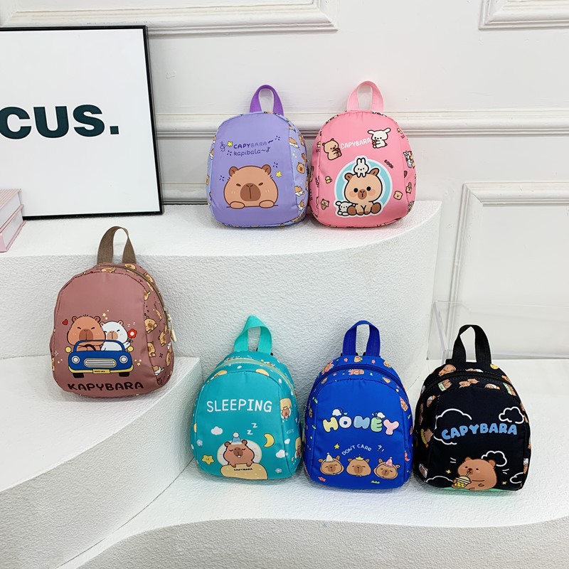 The new summer 2025 children's backpack features cute multi-color printed kindergarten bags and stylish printed girls' backpacks full figure