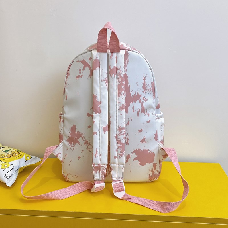 The 2024 new gradient tie-dye schoolbag is a simple and versatile backpack for female college students and an Instagram niche high school backpack Specification drawing