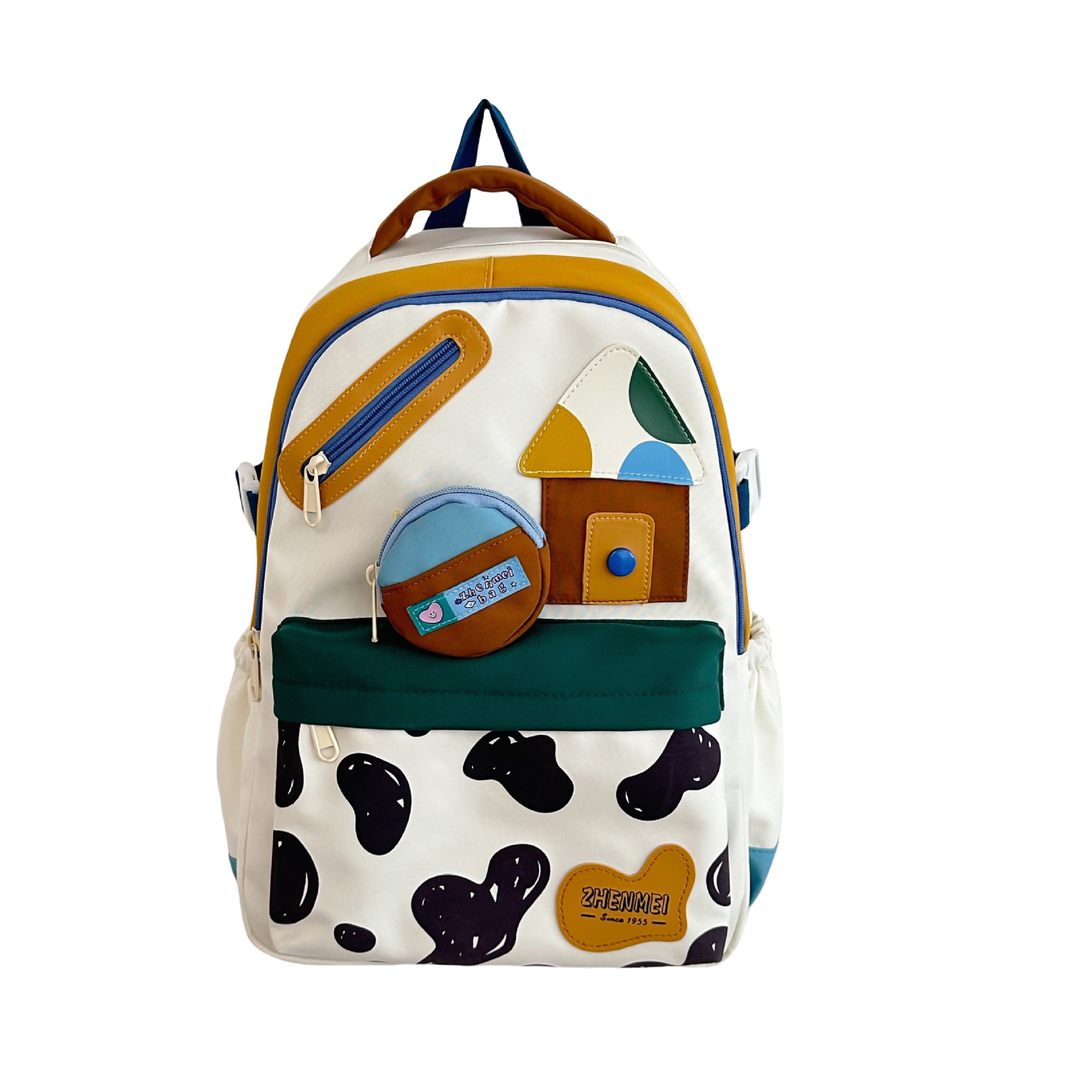 Japanese-style InS-style soft and cute girl backpack, trendy graffiti casual primary school light and fresh small schoolbag Item Picture