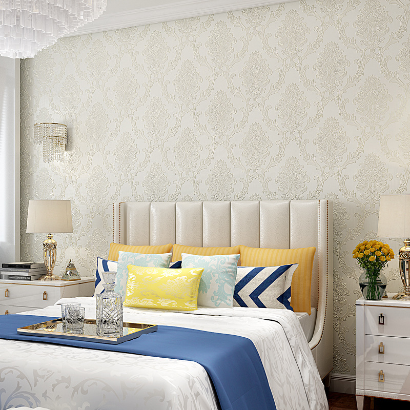 Self-adhesive wallpaper, non-woven fabric, high-end European wallpaper, 3d stereoscopic wall stickers, bedroom, living room, TV background, wall paper Specification drawing