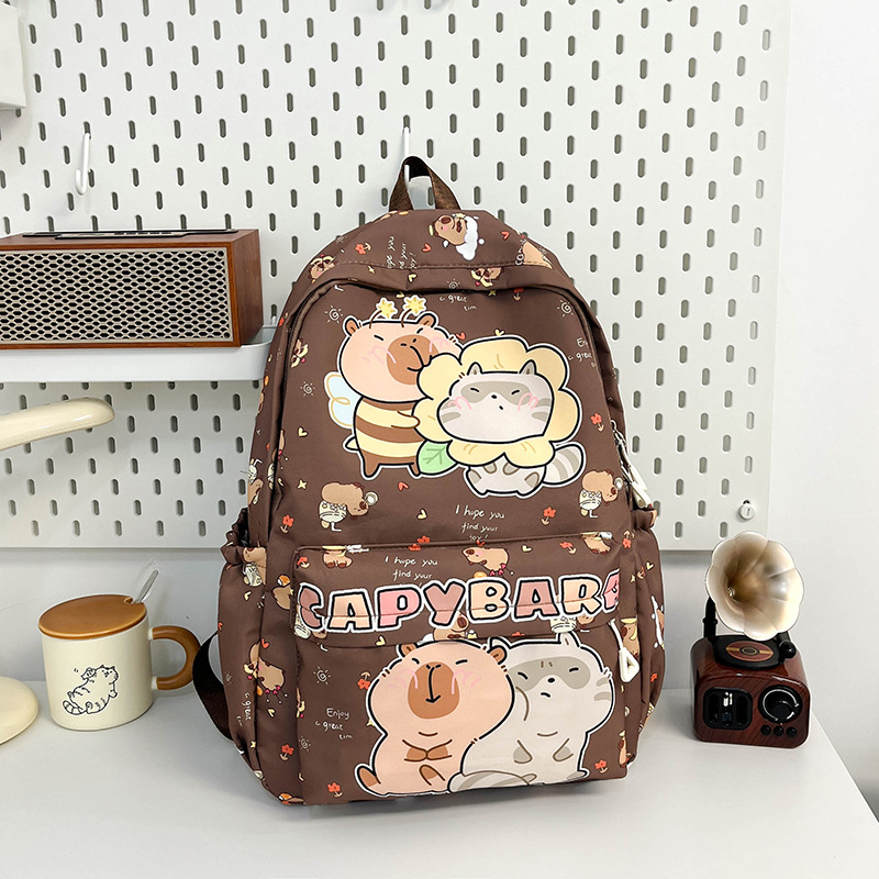 2025 Summer New cartoon fashion children's backpack, large-capacity men's and women's shoulder bag, primary school bag Specification drawing