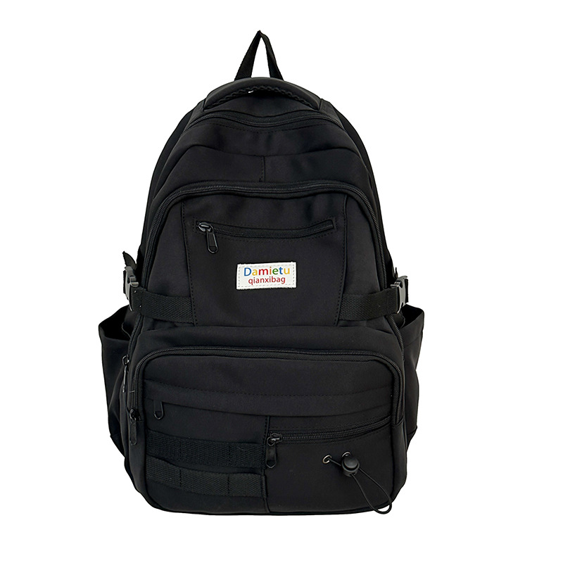 A new 2024 Korean-style, fresh and color-blocking backpack for women, a large-capacity travel backpack, and a school bag for college students Item Picture