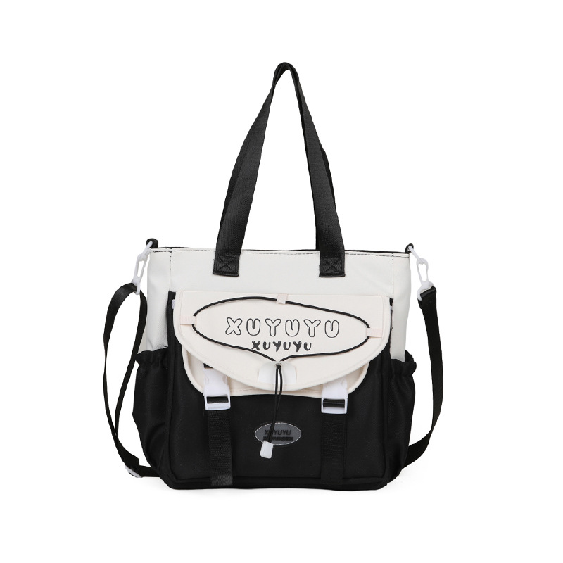 A high-appeartion-level Japanese school-style crossbody bag, a casual bag for female students' classes, a large-capacity hand-held tutorial bag, and a commuting bag Item Picture