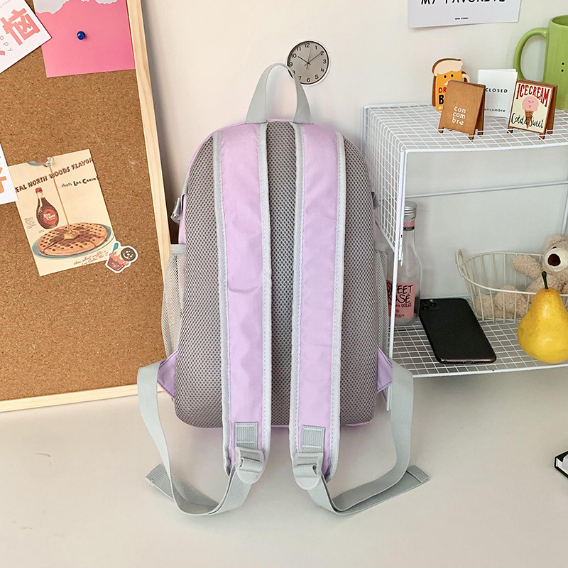 Backpack for women's travel, light and high appearance level, Instagram niche Korean girl bow schoolbag, dopamine small backpack Specification drawing