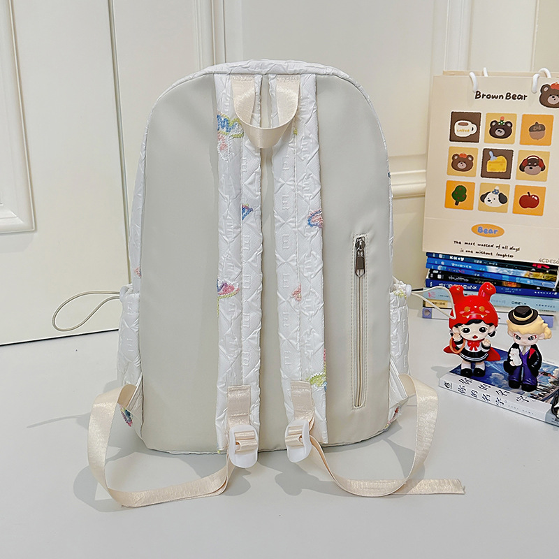 Instagram-style girls' schoolbags with high appearance standards, butterfly backpacks for junior and senior high school students, lightweight and lightweight girls' backpacks for primary school students Specification drawing