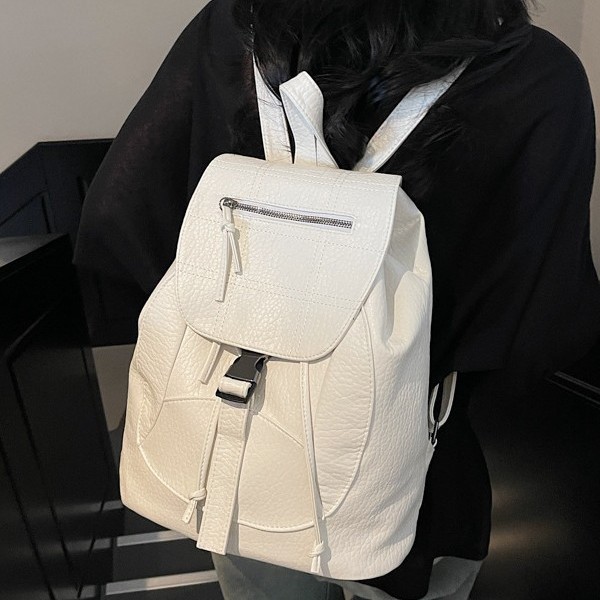 Casual large-capacity bag for women, 2025 new Korean school-style backpack, simple and fashionable female student bag full figure