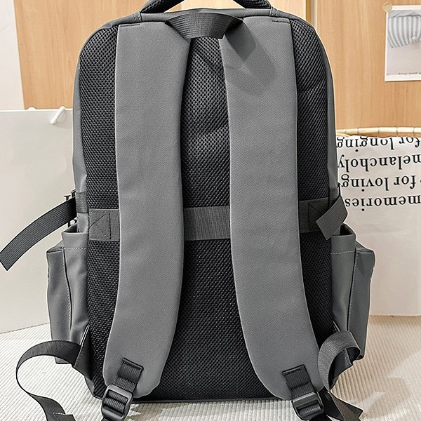 New men's backpack for casual commuting, large-capacity computer bag, fashionable and simple schoolbag for teenagers and students Specification drawing