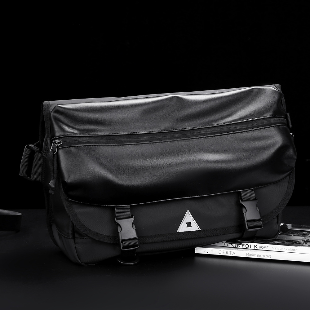 Cross-border men's crossbody bag, new functional style backpack, casual single-shoulder bag, messenger bag, business commuting water-resistant backpack full figure