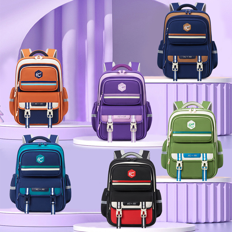 Wholesale of new school bags for primary school students, children's bags, backpacks for boys and girls in grades 1 to 6, and large-capacity backpacks details Picture