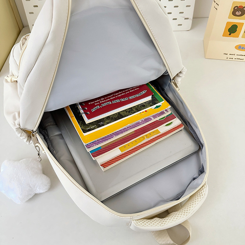 A new high-appearancelevel college style cute "smug pain bag" for junior and senior high school students, a versatile large-capacity backpack for easy commuting Application Scenario