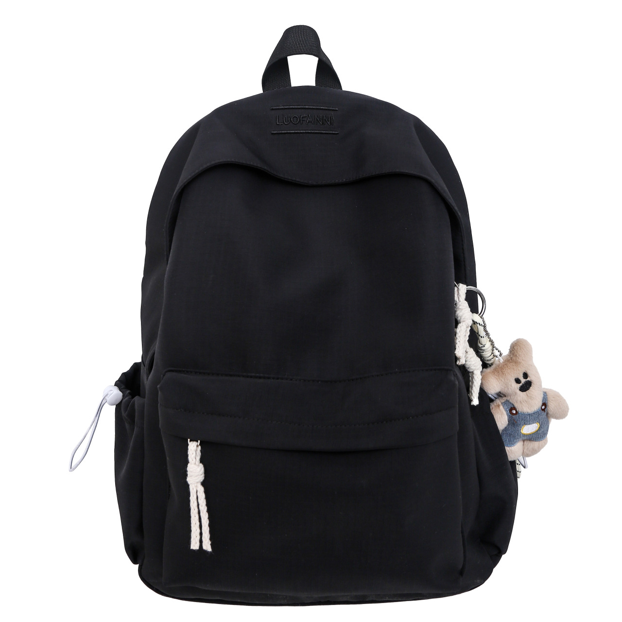 The new Japanese-style simple and lightweight college student backpack is versatile, with a high appearance level and large capacity. It is a solid color backpack for casual travel Item Picture