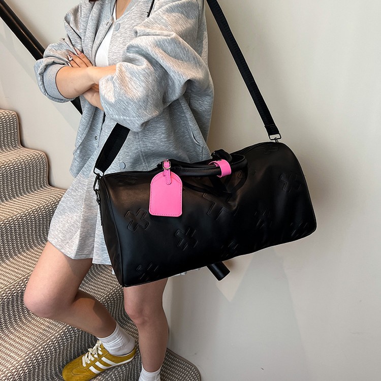 Korean version PU hand-held travel bag, large-capacity foreign trade style casual single-shoulder bag, versatile commuting, sports and fitness backpack for men details Picture