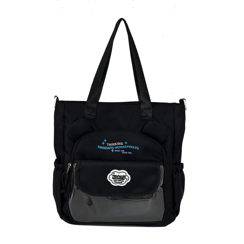 A new high-appearance-level, fresh and sweet candy-colored transparent pain-making bag for girls from Japanese Instagram. It's a lightweight bag for girls to attend classes and catch up on lessons Item Picture