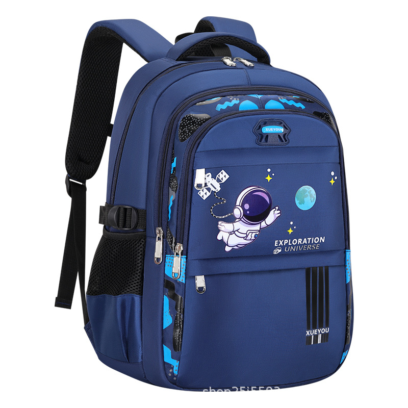 Customized primary school student schoolbags, lightweight and lightweight astronaut bags, large-capacity backrest bags for 1-3-6 grade children 's backpacks Item Picture