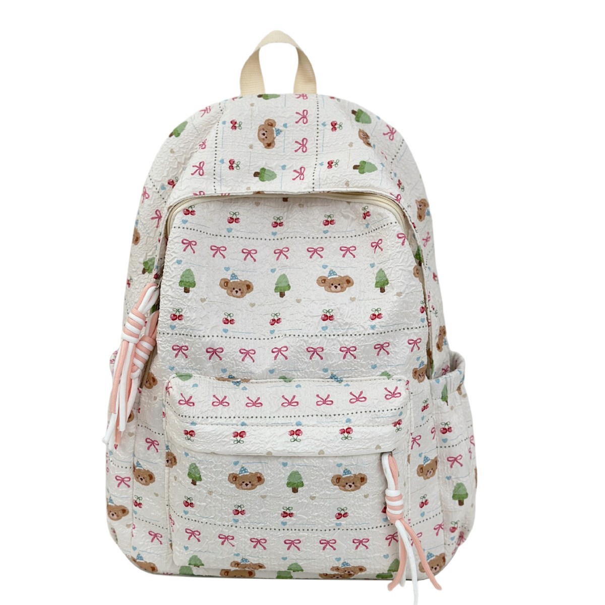 2025 New style, fresh, cute and sweet Korean style, versatile student schoolbag, lightweight travel backpack, casual backpack Item Picture