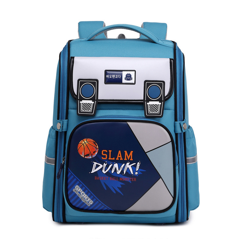 The new cartoon primary school students' all-in-one large-capacity backpacks for boys and girls are lightweight Specification drawing